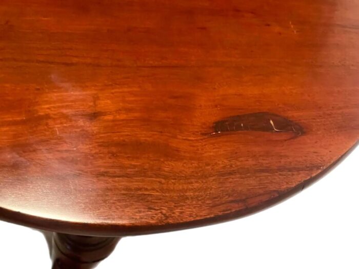 18th c english georgian mahogany tripod table 1755