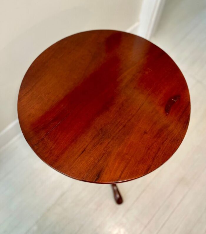 18th c english georgian mahogany tripod table 9201