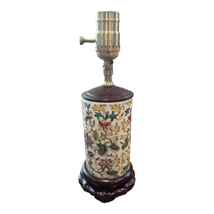 18th century chinese cylinder vase lamp 4426