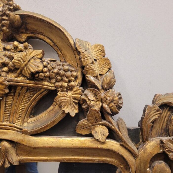 18th century regency mirror in carved and gilded wood france 6414