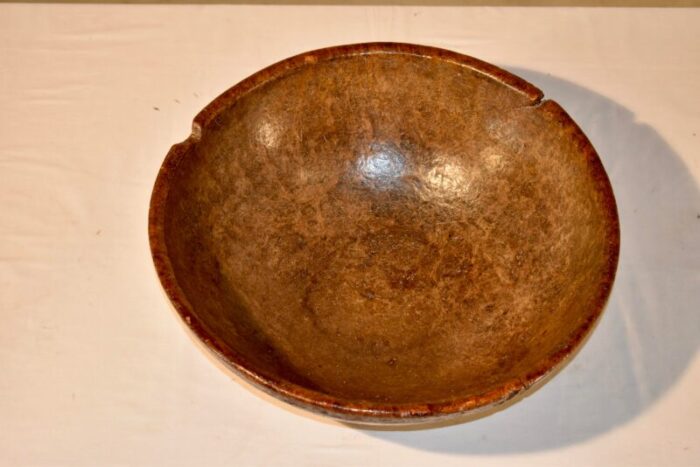 18th century very large burl bowl 6813