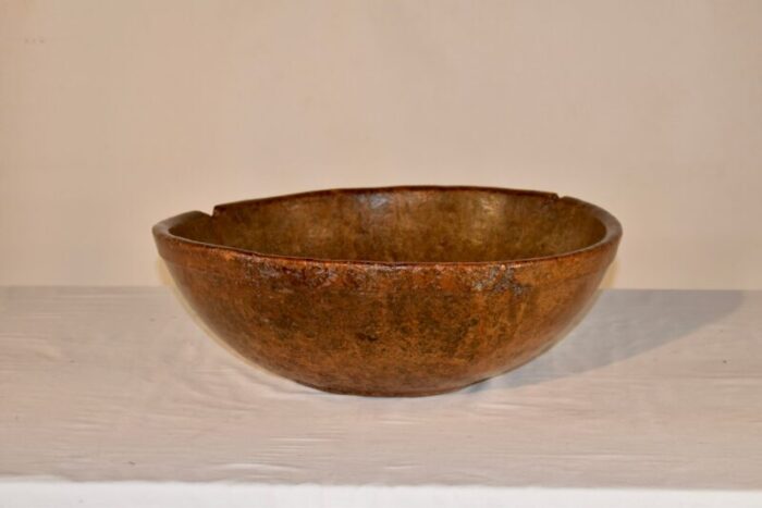 18th century very large burl bowl 9199