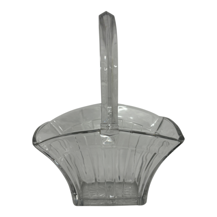 1920s art deco glass basket 9604