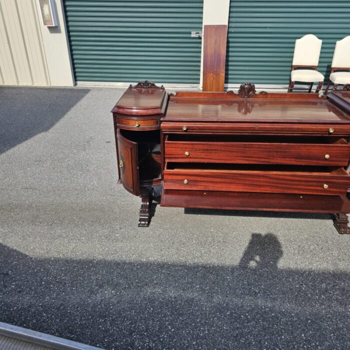 1920s carved walnut sideboard 8186