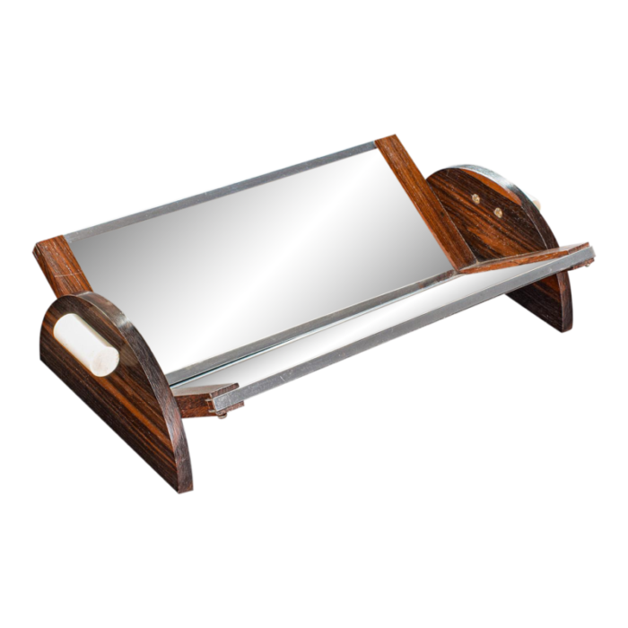 1940s small vintage mirrored book trough 0742