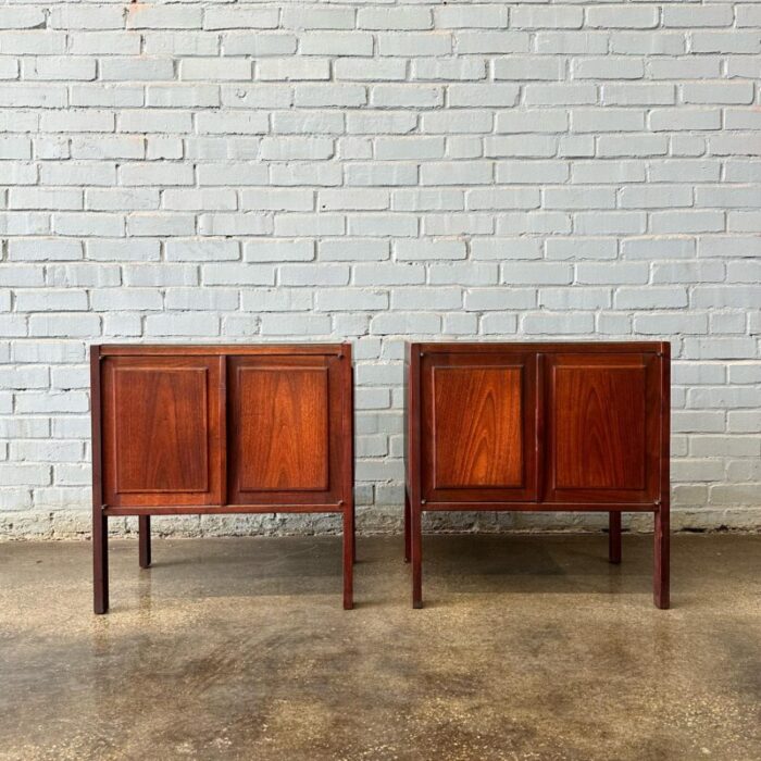 1960s founders oiled walnut nightstands by jack cartwright a pair 1737