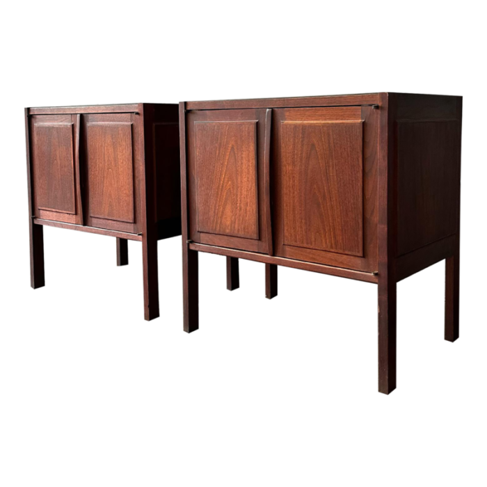 1960s founders oiled walnut nightstands by jack cartwright a pair 5939