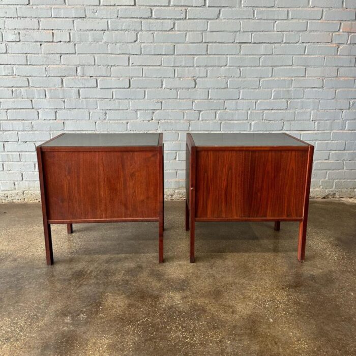 1960s founders oiled walnut nightstands by jack cartwright a pair 9820