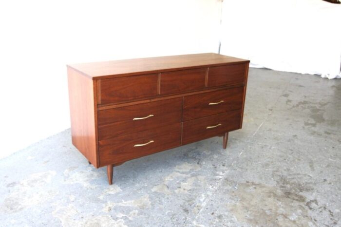 1960s mid century modern mainline by hooker furniture walnut dresser 7429