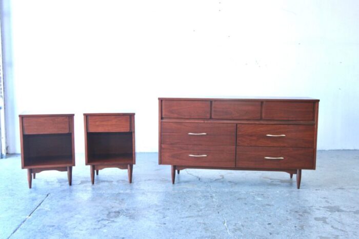 1960s mid century modern mainline by hooker furniture walnut dresser 8476