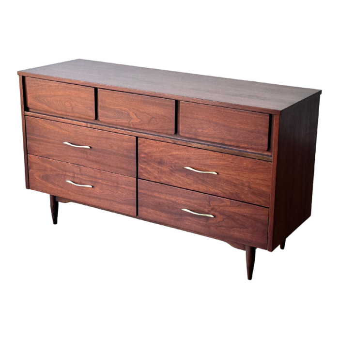 1960s mid century modern mainline by hooker furniture walnut dresser 9175