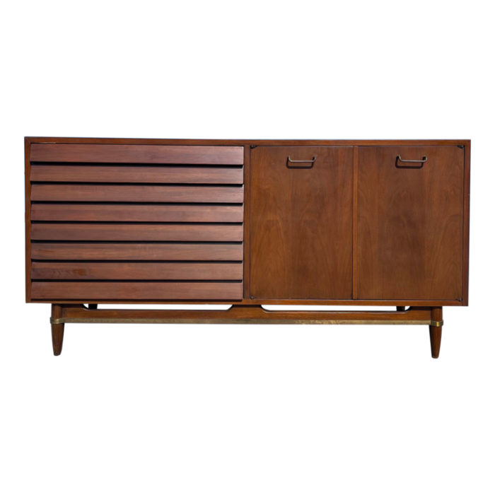 1960s mid century walnut dresser by merton gershun 8806