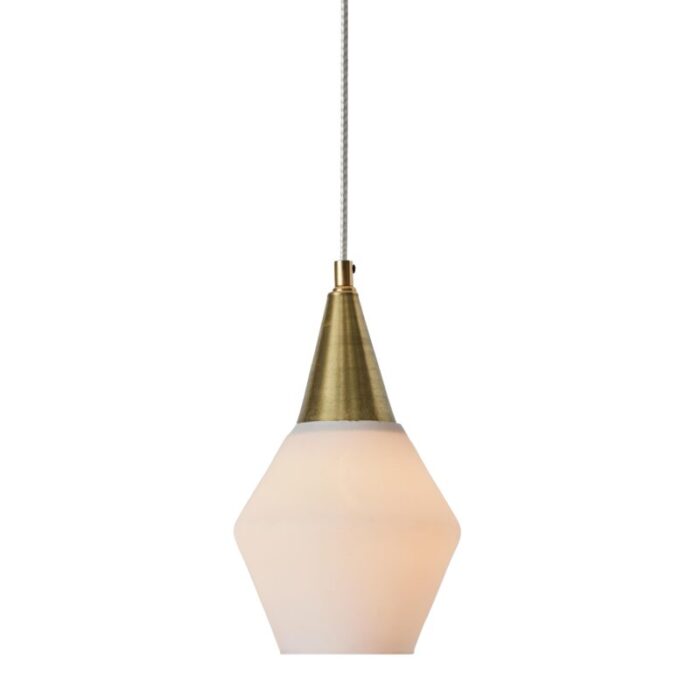 1960s opaline glass and brass pendant attributed to mauri almari for idman 7768