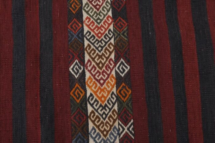 1960s organic turkish hemp kilim runner 25 x 208 3075