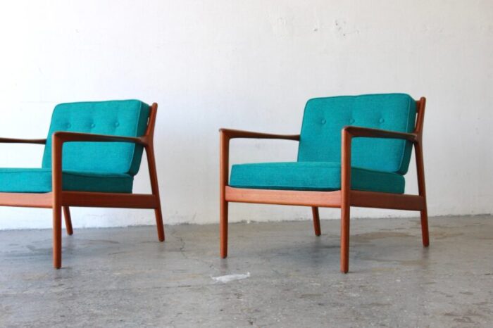 1960s pair of danish modern dux usa75 chairs designed by folke ohlsson sweden 1785