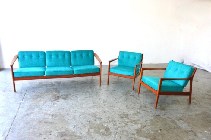 1960s pair of danish modern dux usa75 chairs designed by folke ohlsson sweden 4992