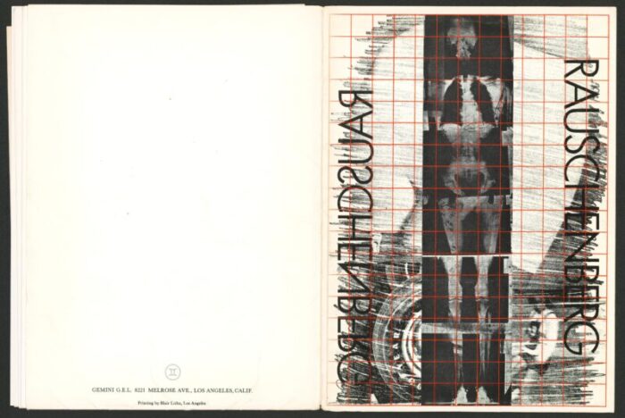 1960s robert rauschenberg booster and 7 studies gemini gel prospectus and reception invitation 3147