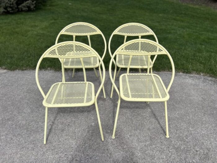 1960s vintage outdoor folding chairs attributed to salterini set of 4 1942