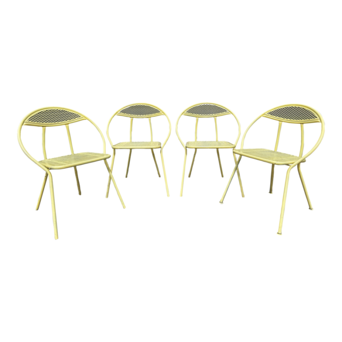 1960s vintage outdoor folding chairs attributed to salterini set of 4 6205