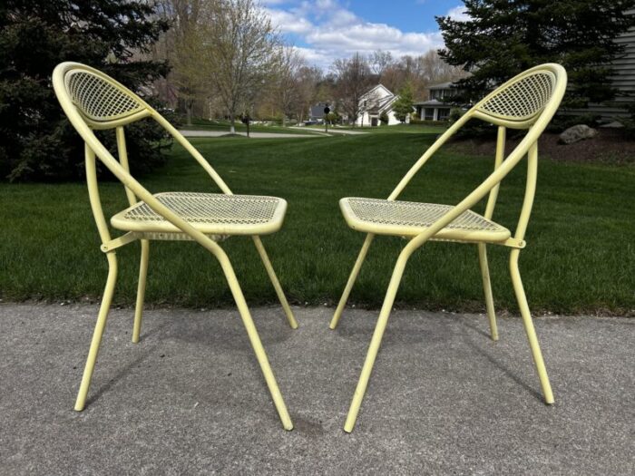 1960s vintage outdoor folding chairs attributed to salterini set of 4 8652