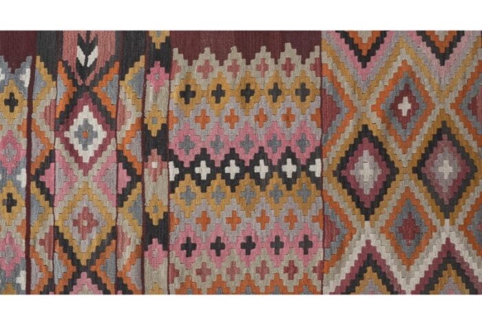 1960s vintage striped turkish kilim runner rug 26 x 1411 3595