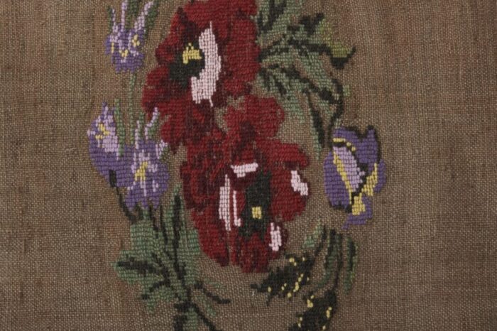 1960s vintage turkish karapinar runner rug with floral motifs 22 x 166 9815