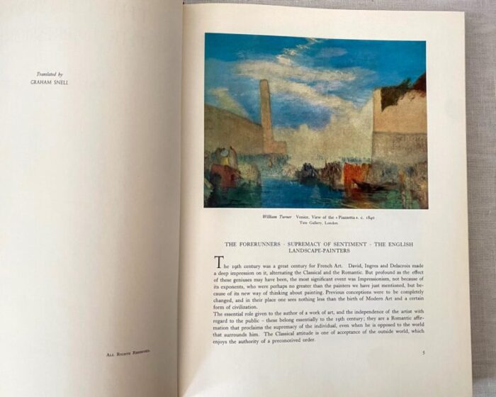 1967 art book by raymond cogniat the century of the impressionists 9416