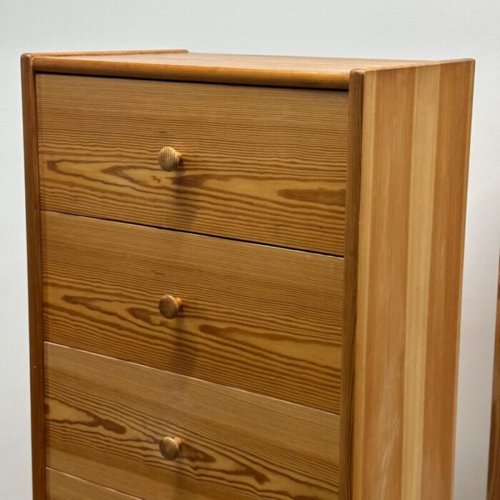 1970s pair vintage ikea swedish pine chest of drawers 6635