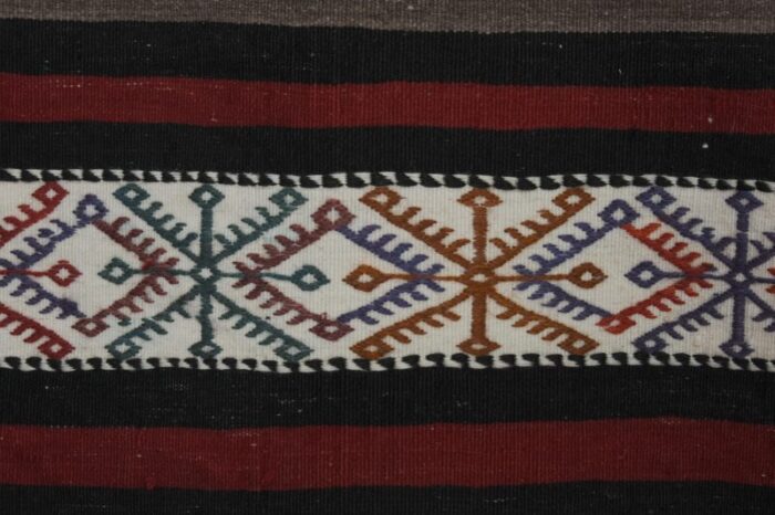 1970s turkish oushak kilim runner stair tread 2353