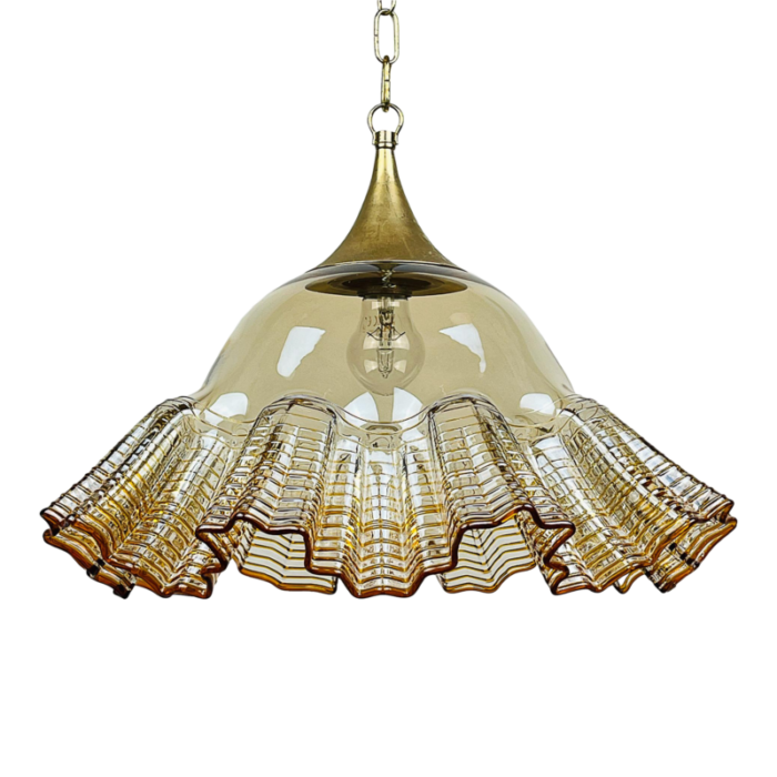 1970s vintage murano glass pendant lamp de majo italy 1191