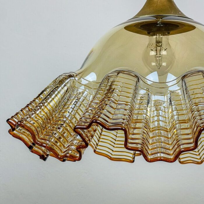 1970s vintage murano glass pendant lamp de majo italy 5705