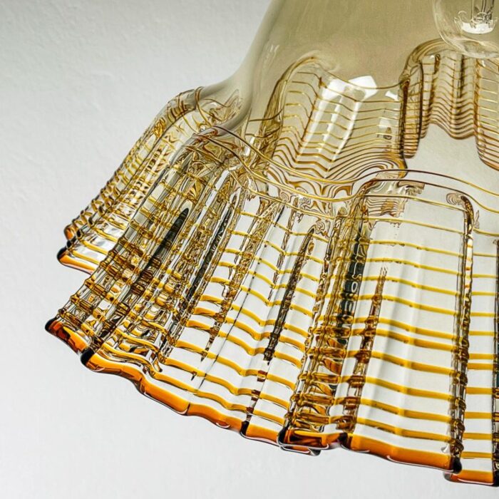 1970s vintage murano glass pendant lamp de majo italy 8663