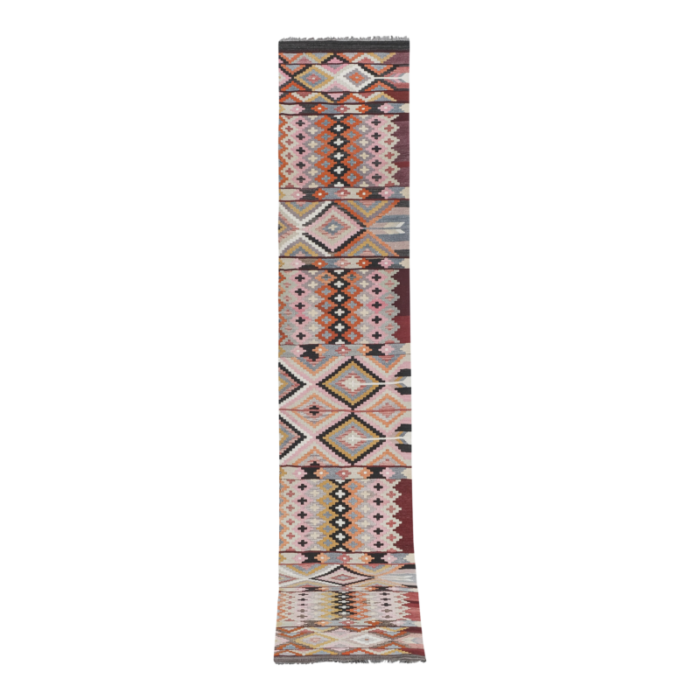 1970s vintage turkish oushak kilim runner 27 x 1311 6130