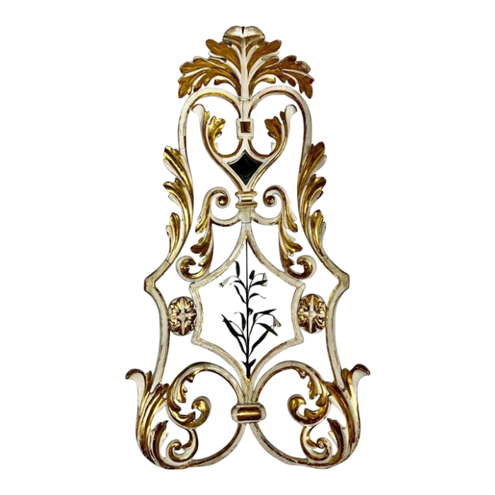 19th c italian painted and parcel gilt architectural piece 4412