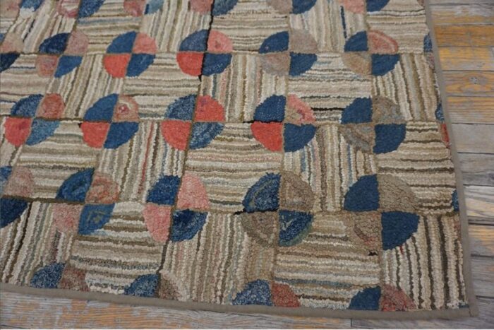 19th century american hooked rug 5335