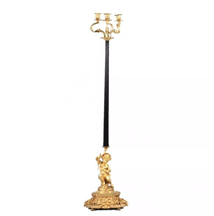 19th century bronze floor lamp france 1