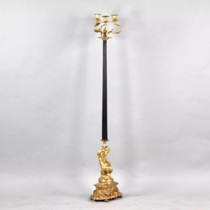 19th century bronze floor lamp france 2