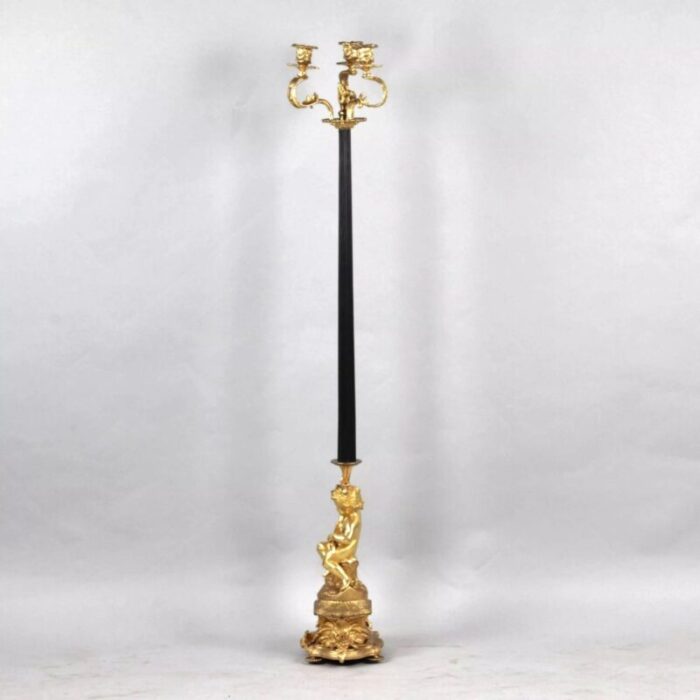 19th century bronze floor lamp france 3