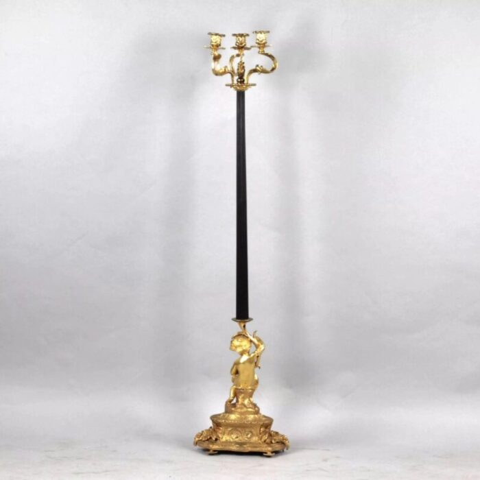 19th century bronze floor lamp france 4