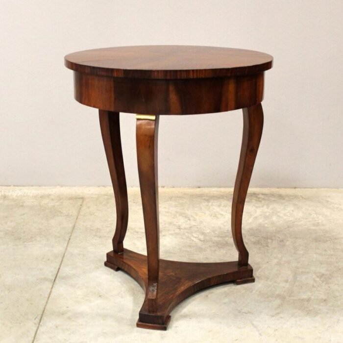 19th century charles x coffee table in walnut italy 0116