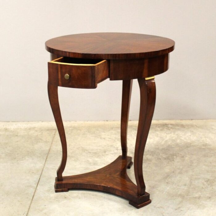 19th century charles x coffee table in walnut italy 0320