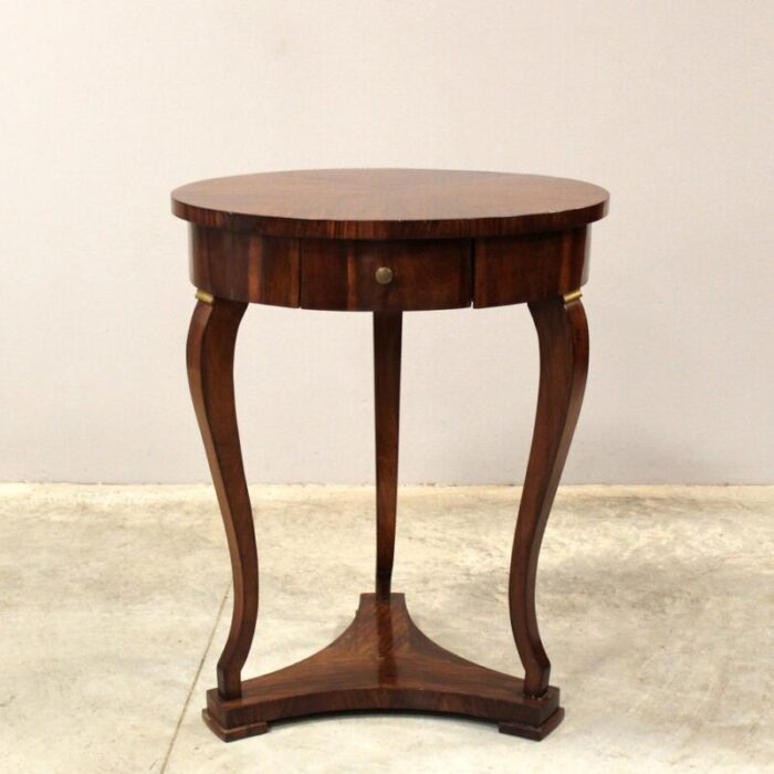 19th century charles x coffee table in walnut italy 1097