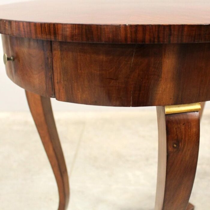 19th century charles x coffee table in walnut italy 3980