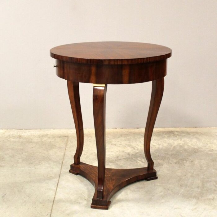 19th century charles x coffee table in walnut italy 7951