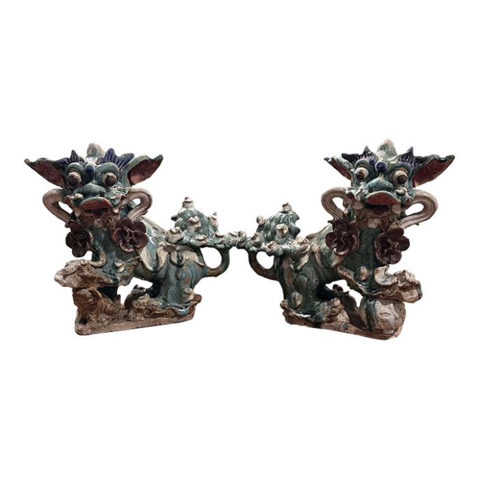 19th century chinese foo dogs a pair 9217