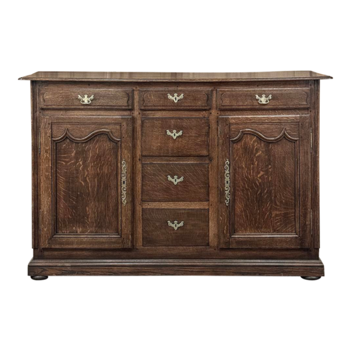 19th century country french buffet linen press 7022