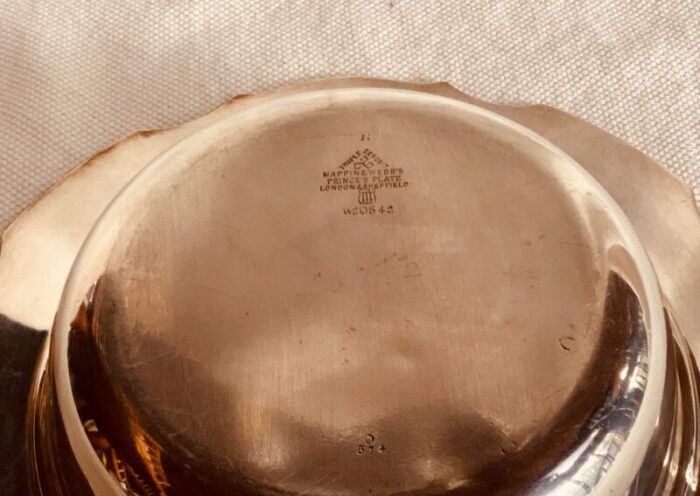 19th century english silverplate champagne bottle coaster 2708