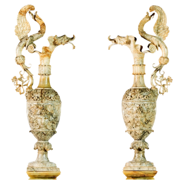 19th century italian large amphoras set of 2 8906