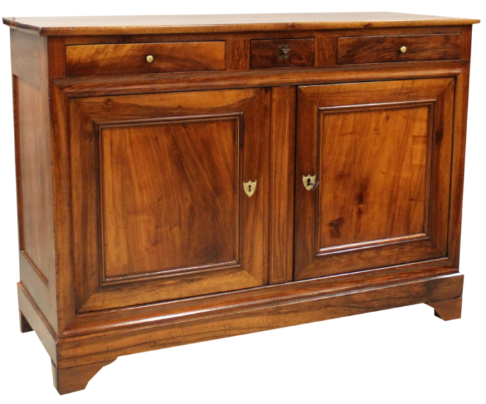 19th century louis philippe sideboard in walnut 7889