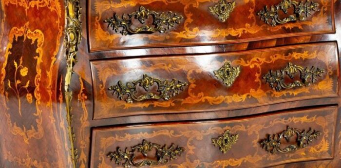 19th century louis xv french chest of drawers 4595